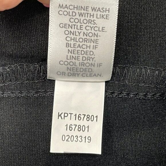 J. Jill Ponte Slim Leg Tapered Pants Black Elastic Waist Stretch Women Small - Picture 9 of 9